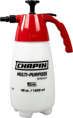 Chapin 1002 Handheld Pump Sprayer,48oz,Multi‑Purpose,Lawn & Garden,Translucent Poly Tank,Wide Mouth Opening,Adjustable Cone Nozzle, Anti‑Clog Filter for Weed,Fertilizer & Pest Applications (Pack of 6) - size: 48 ounces (Pack of 6) - Lawn & Garden