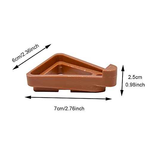 24pcs Plant Pot Feet, Invisible Flower Pot Risers, Pot Lifters Support, Triangle Feet Lifter, Terra Cotta Pot Toes for Indoor Outdoor Planters & Gardening Plant Container (Brick-red) - color: brick-red