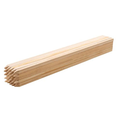 VEVOR Wooden Garden Stakes, 50 Pcs 36x0.75x0.75 in Survey Grading Stakes, Garden Ground Stake with Sharp Point, Fir Wood Plant Support Stake, Sign Posts for Silt Fence Backyard Boundaries Baselines - style: 0.75 x 0.75 x 36in+50pcs