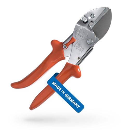 Original LÖWE Pro Universal Anvil Shears 1.105 with Steel Blade | 1.5 inch Cutting Length | Versatile Shears for use in Industry & Crafts | For Wood, Plastic, Rubber, Leather, Metal | Made in Germany