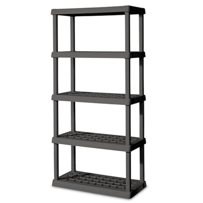 Sterilite 5 Shelf Unit, Heavy-Duty Plastic Utility Storage Rack, 2-Pack - size: 5 Shelf, style: 2 Pack
