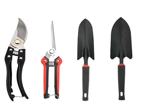 Garden Tool Set 4 PCS Pruning Shears and Garden Shovel Transplant Trowel