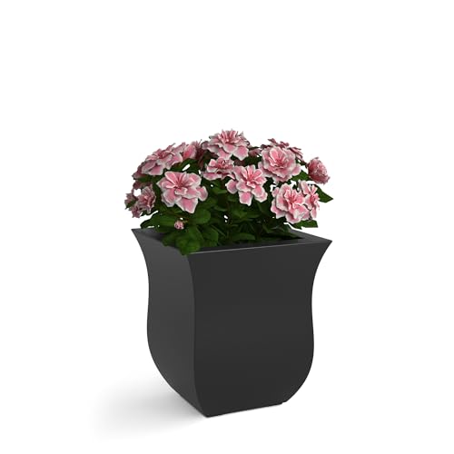Mayne 5873-B Polyethylene Planter, Black 16x16 - color: Black