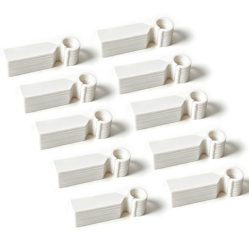Plant Tags GVKES 200PCS, Thick Waterproof Plant Labels, Weather Resistant Tree Tags Garden Markers for Indoor Outdoor Gardening, Potted Plants, Vegetables, Greenhouse(White) - color: White