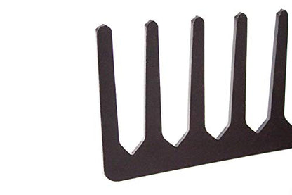 Bully Tools 14-Tine Level Head Rake | 60" Fiberglass Long Handle 16" Wide Head Garden Rake Heavy Duty Metal Tool for Soil Leveling, Spreading Mulch Gravel and Thatch | 100% Made in USA