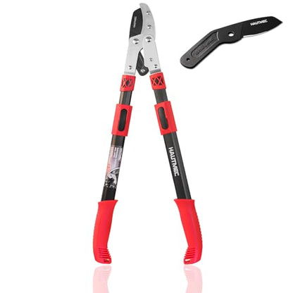 HAUTMEC Anvil Loppers for Tree Trimming Heavy Duty, Extendable 27-37'' Garden Loppers with Compound Action System, 2" Cutting Capacity,with replacement blades, HT0461 - color: Loppers & Blade