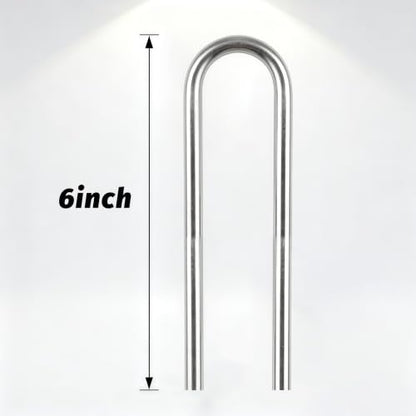 Atlantic Stainless Steel Landscape Staples Garden Stakes. (6"-U-60pcs) - size: U-shaped 6"x60pcs