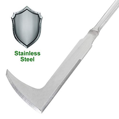 2 Pack 13" Crack Weeder Crevice Weeding Tool with Garden Gloves, Stainless Steel Manual Weeder Lawn Yard Gardening Hand Tool (L-Shape)