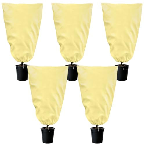 5 Pcs Plant Covers Freeze Protection 23.62 x 31.49 inch