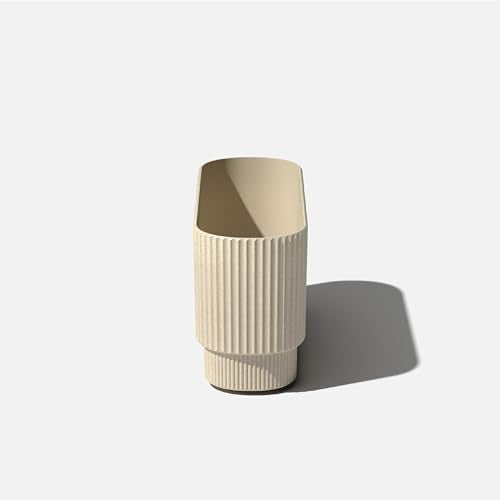 Veradek Demi Series Long Planter - Wide Outdoor Planter - color: Sand, size: 30 inch - 2 Pack