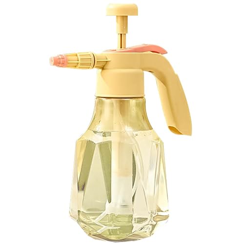 51oz/68oz Handheld Garden Pump Sprayer with Adjustable Nozzle Pressure Sprayer Hand Atomizer for Home Cleaning,Garden,Car Detailing & Washing (51ozYellow) - color: 51ozYellow