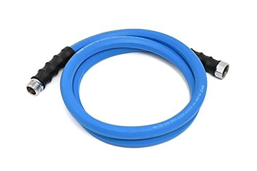 AG-LITE BSAL3406 3/4" x 06' Hot/Cold Water Rubber Garden Hose, 100% Rubber, Ultra-Light, Super Strong, 500 PSI, 50F to 190F Degrees, High Strength Polyester Braided - size: 3/4" x 6'