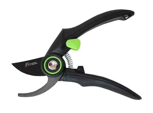 Professional Secateurs, with Super Sharp SK5 Steel Blades, Gardening Hand Clippers Pruners, Garden Trimming Scissors, Pruning Shears 8-Inch (Bypass) - style: Bypass