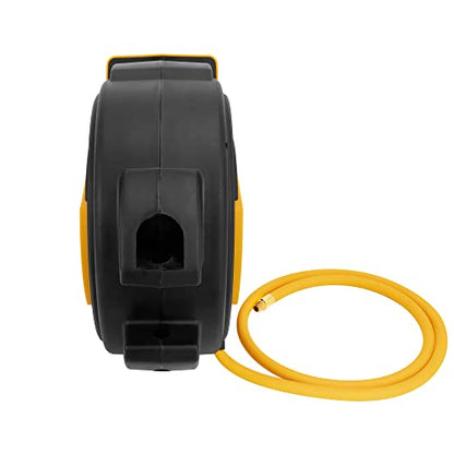 DEWALT Enclosed Hybrid Polymer 3/8 in. x 50 in. Hose Reel with 1/4 in. NPT Fitting DXCM024-0434