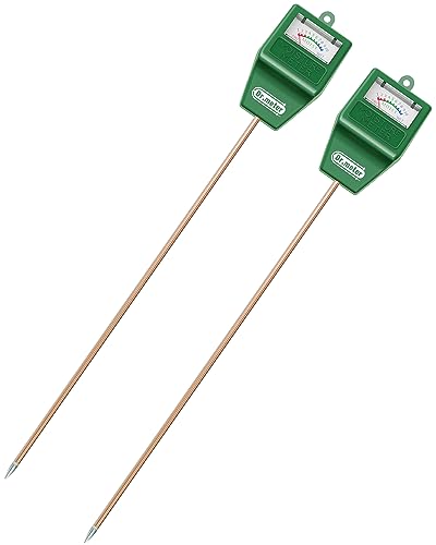 Dr.meter 2 Pack Long Probe Soil Moisture Meter for Plants Soil Tester - size: 15.23 inch