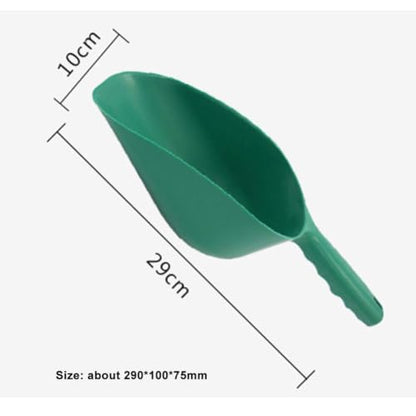 1PC Garden Soil Scoop Thick Plastic Lightweight Hand Shovel with Ergonomic Handle for Potting Succulents Balcony Plants, GreenLarge - color: GreenLarge