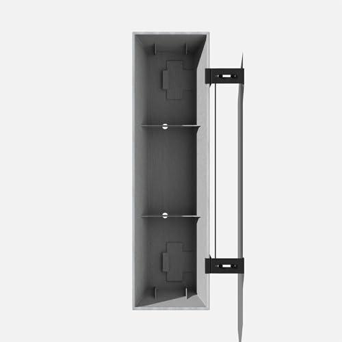 Veradek Pure Series Railing Planter - Tapered Window Box with Bracket - color: Gray, size: 36 inch