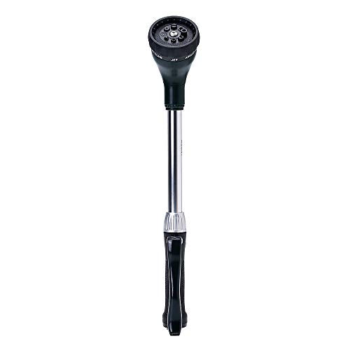 GREEN MOUNT Watering Wand 16-Inch, Heavy Duty Garden Wand with 8 Spray Patterns | Ergonomic & Lightweight for Easy Watering | Ideal for Hanging Baskets, Potted Plants, Window Boxes，Blackish Green - color: Blackish Green