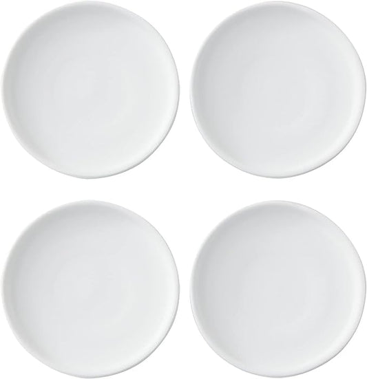 4 Inch White Ceramic Saucer 4 Pack - Drainage Tray for Plant Pot - color: White, size: 4 Inch (4 Pack)