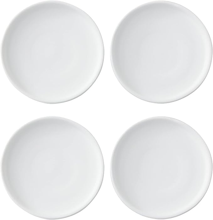 4 Inch White Ceramic Saucer 4 Pack - Drainage Tray for Plant Pot - color: White, size: 4 Inch (4 Pack)