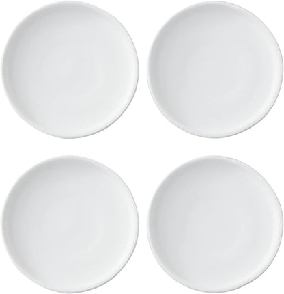 4 Inch White Ceramic Saucer 4 Pack - Drainage Tray for Plant Pot - color: White, size: 4 Inch (4 Pack)