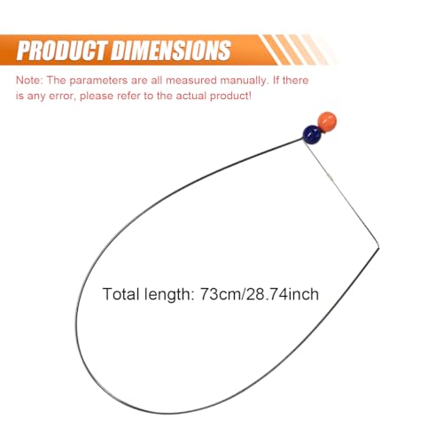 73cm/28.7" Heavy Duty Button Master for Car Emergency Tool, Stainless Steel Pulling Wire Tool Car Grabber Tool, Long Reach Grabber Tool