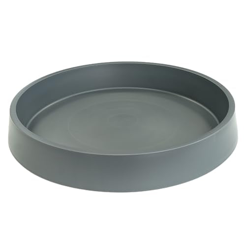 Plant Saucer Tray for Ceramic Plastic Pots, 8 inch Plant Saucers for Indoors, Pot Saucers Trays, Bird Bath Bowls, Flower Planter Water Drip Trays for Pots Base (8", Gray) - color: Gray, size: 8" (1 Pack)