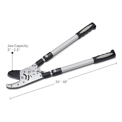 Kings County Tools Tree Trimmer Loppers with Extendable 26" - 40" Handles - style: 40" Extendable Anvil Lopper