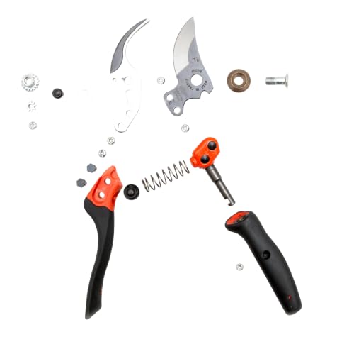 Bahco BAHPXR-M2-L ERGO Medium Left-Hand Bypass Pruning Shears, 3/4" Cut Cap - size: Medium - Left Handed, style: #2 Blade