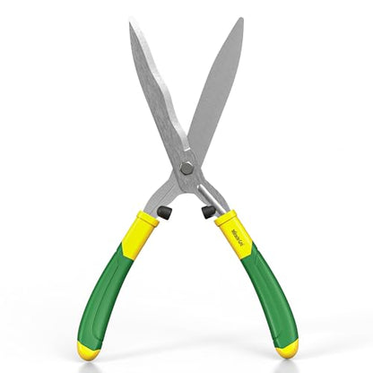 Miracle-Gro 18 in. Wavy Blade Hedge Shears – Lawn and Yard Tool with Sharp Carbon Steel Blades for Trimming Borders, Shaping Bushes, and Shaping/Trimming Hedges, Shrubs - style: Wavy Blade Hedge Shears 18"