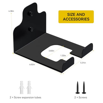 JNIHEEP Garage Organizer Trimmer Rack,Garden Power Tool Hanger,2 Pack,Black - color: Black 2 Packs