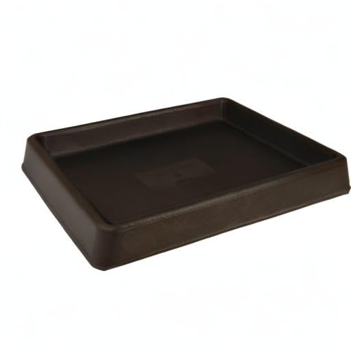 Tusco Products TRSQ15ES Square Tray Planter Saucer, Espresso
