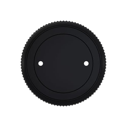 Mayne Haven 12in Round Fluted Modern Planter, Black - color: Black, size: 12in