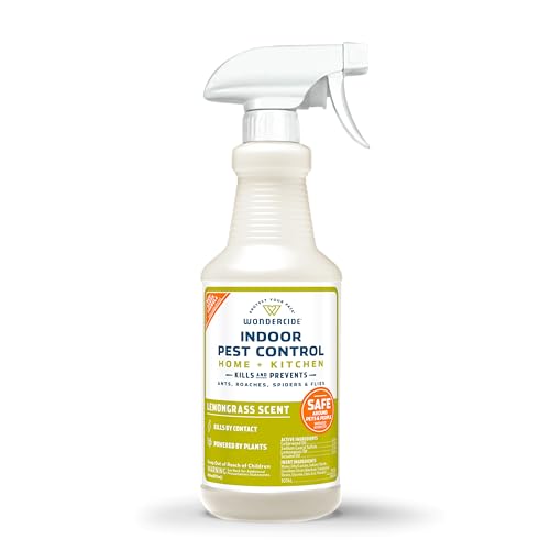 Wondercide - Indoor Pest Control Spray for Home & Kitchen Lemongrass 16 oz - size: 16 Fl Oz (Pack of 1)