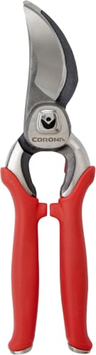 Corona BP 7100D Forged Steel DualCUT Bypass Hand Pruner - 1 inch Cut Capacity Stem and Branch Garden Shears, Red (Pack of 6) - size: 1 in (Pack of 6)