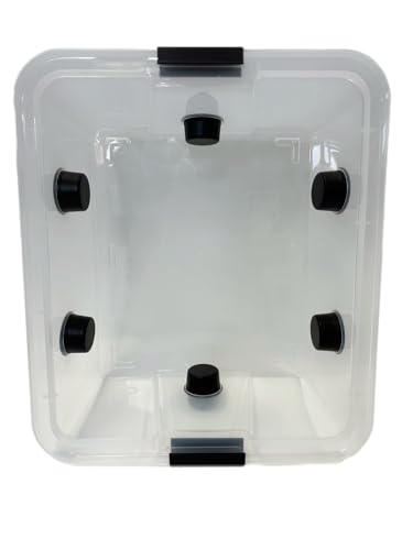 Myco Labs Grower's Select Mushroom 48Q Monotub Fruiting Chamber with Filter Disks and Liner - size: 48 Quart