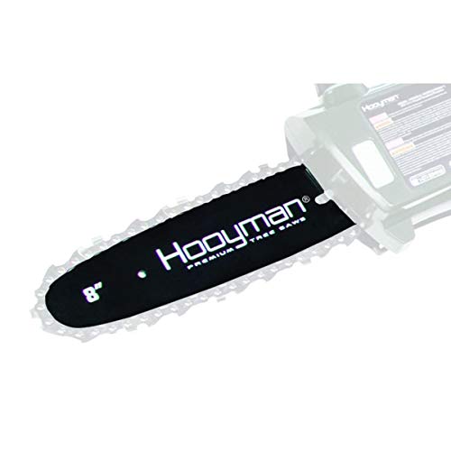 Hooyman Cordless 40 Volt Pole Saw with Carry Case for Cutting Trimming Hunting and Camping - style: Replacement Chain Bar