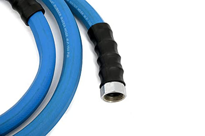AG-LITE BSAL3406 3/4" x 06' Hot/Cold Water Rubber Garden Hose, 100% Rubber, Ultra-Light, Super Strong, 500 PSI, 50F to 190F Degrees, High Strength Polyester Braided - size: 3/4" x 6'