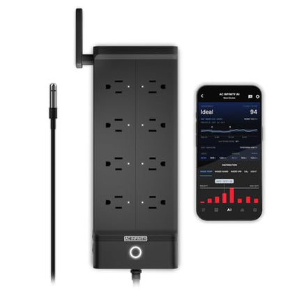 AC Infinity Outlet AI+, Environment Controller, Smart WiFi Power Strip - style: 8 Plugs