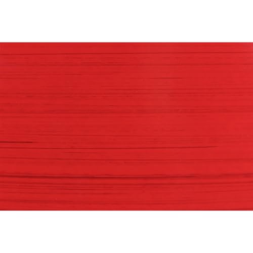 Garden Elements Indoor/Outdoor Glazed Brushed Happy Plastic Planter, Large, Bright Red, 15" - color: Bright Red