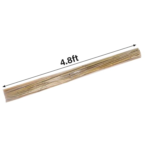 Natural Bamboo Plant Stake（Approx 5FT 30Pcs） Sturdy Bamboo Poles, Durable Plant Bamboo Stake, Garden Climbing Plant Bracket. - size: 4.8ft-30PCS