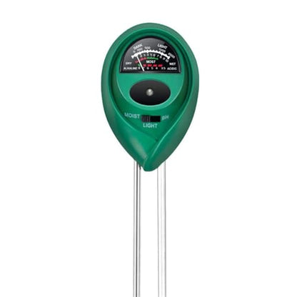 iPower 3-in-1 Soil Moisture/pH/Light Meter, Soil Test kit for Indoor & Outdoor Use, Suitable for House Plants, Garden, Lawn, Farm - size: Round New, style: 1 Pack
