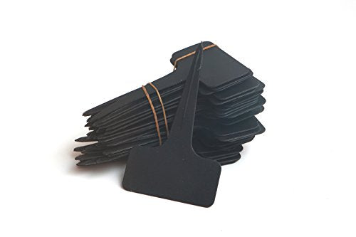 Prudance® 50pcs Reusable Waterproof Plant Markers, Black - color: Black