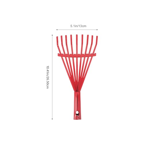 Happyyami Garden Hand Rake Replacement Head 9 Tooth Rake for Fallen Leaves Soil Loosening Weeding and Yard Cleanup 10.43 X 5.11 X 1.18 in