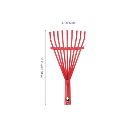 Happyyami Garden Hand Rake Replacement Head 9 Tooth Rake for Fallen Leaves Soil Loosening Weeding and Yard Cleanup 10.43 X 5.11 X 1.18 in