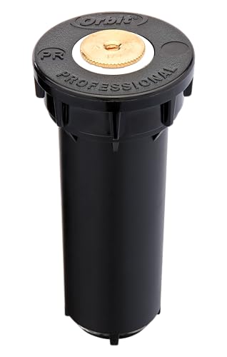Orbit 80329 2" Professional Series Adjustable Pressure-Regulating Spray Sprinkler Body with Brass 15' Quarter Pattern Nozzle - style: Brass 15' Quarter Pattern