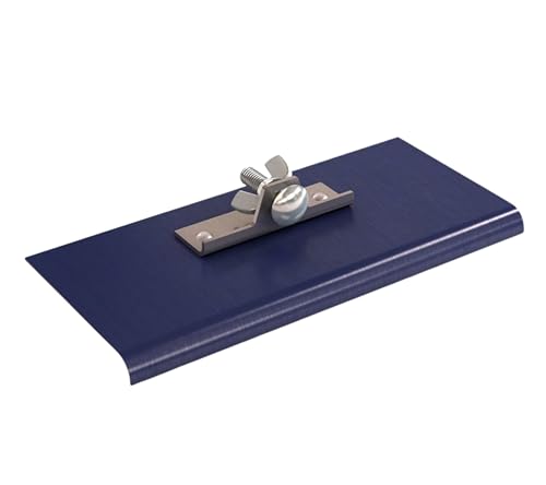 Bon 22-739 Blue Steel Walking Edger 9" x 4" 3/8" Radius 1/2" Depth Two Way Concrete Edging Tool (Handle Sold Separately) - style: 3/8" x 1/2" Depth