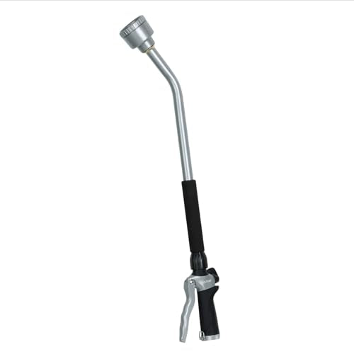 RESTMO 24 Inches Long Watering Wand for Garden Hose, Full Shower Spray Wand - color: Black