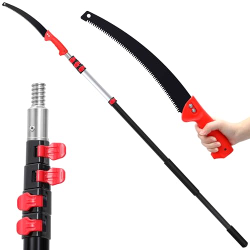 26FT Pole Saw, Telescoping Tree Trimmer with 5-20FT Extension Pole - style: 5FT-20FT - Telescoping Pole with Saw