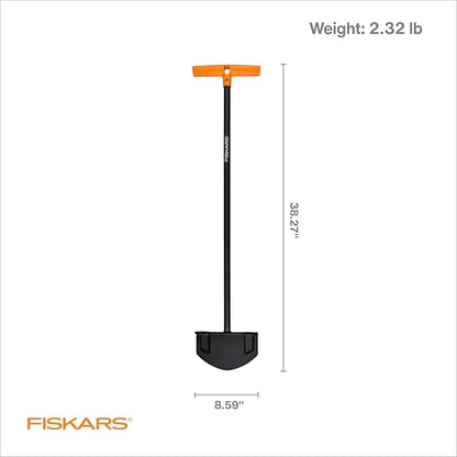 Fiskars 38" Manual Long-Handled Steel Edger, Garden & Lawn Tool - style: Edger